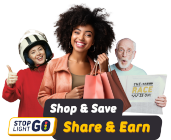 MyStopLightGo.com, stoplightgo,save, shop, share, earn